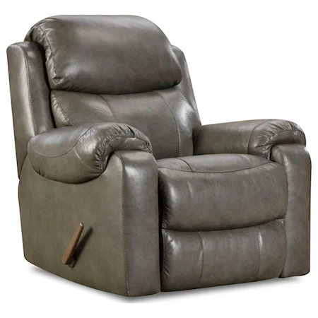 Rocker Recliner with Pillow Arms